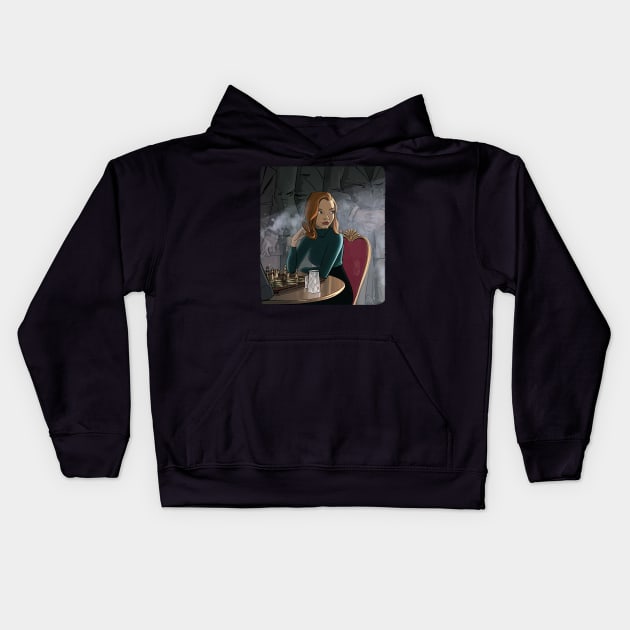 Queens Gambit Kids Hoodie by markodjeska